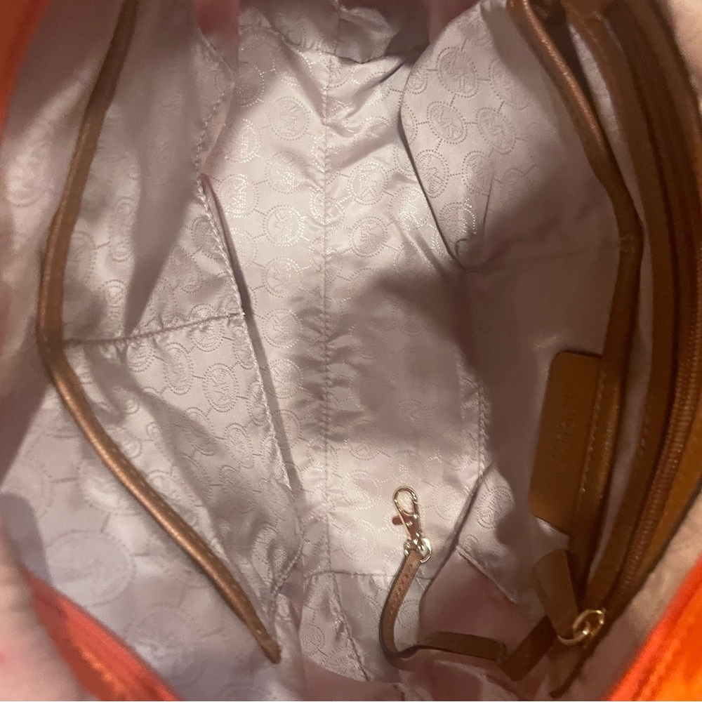 Michael Kors Orange Tote Bag - Picture 10 of 11